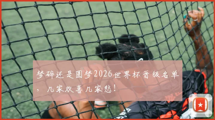 梦碎还是圆梦2026世界杯晋级名单,几家欢喜几家愁!
