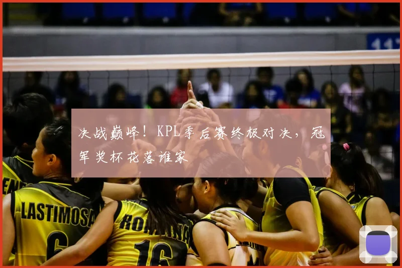 决战巅峰！KPL季后赛终极对决，冠军奖杯花落谁家