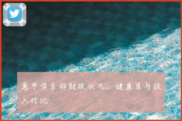 意甲俱乐部财政状况:健康度与投入对比